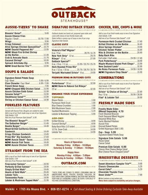 outback largo md|outback steakhouse largo menu.